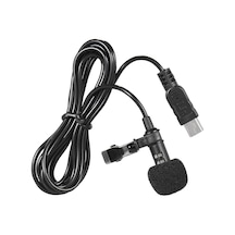 Lemestar "gopro Hero 3/3+/4 İçin 150cm Usb Stereo Mikrofon - Kollu Klipsli Yüksek Hassasiyetli Mini Mikrofon"