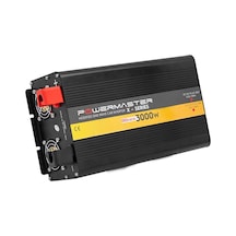 Powermaster 12 V Volt 3000 W Watt Ekranlı İnverter 220 Çevirici
