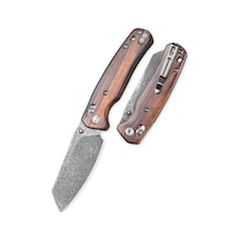 Bestechman Cıcada's Wıng Bmk06-w-4 Damascus Çelik Kamp Çakı Çok Renkli