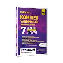 Yediiklim 2026 Paem Komiser Yardımcılığı Sınavlarına Hazırlık Tamamı Çözümlü 7 Deneme Sınavı