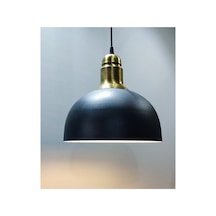 Rustik Vintage Retro Metal Sarkıt Avize 30 Cm Eskitme Askılı Kaplama Siyah