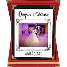 Düğün Hatırası Evlilik Hediyesi - Fotoğraflı Ve Isimli Plaket