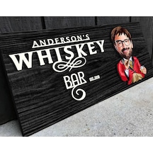 Bk Gift Kişiye Özel Karikatürlü Kabartma Tasarım Siyah Ebony Ahşap Bar Tabelası, Home Bar Tabela, Rustik Ev Dekorasyonu, Duvar Dekoru-3