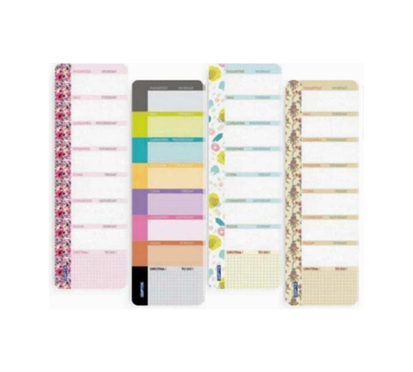 Planner 1234 Tutkallı 12 34 52 Yaprak Çok Renkli
