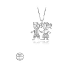 Swarovski Taşlı Gümüş Erkek Kız Çocuk Kadın Kolye (551181398)