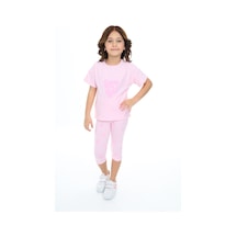 Toontoy Kids Toontoy Kız Çocuk Shıne On Baskılı Kaprili Takım Pembe