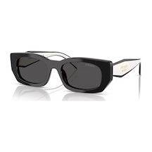 Prada Pr B05s 09q08z 53 Kadın Geometrik Siyah Kemik Güneş Gözlüğü Siyah