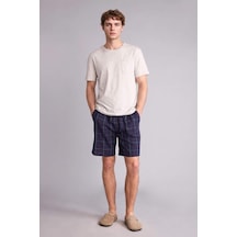 Defacto New Regular Fıt Cepli Kısa Boy Poplin Alt H4788ax26spnv135 Lacivert-nv135