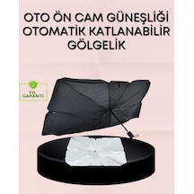 Uv Korumalı Şemsiye Tipi Oto Güneşliği - Geniş Araç Uyumu