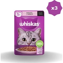 Whiskas Yaş Mama Poşet Somunlu 85 Gr - 3 Adet