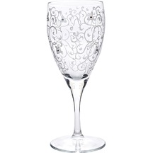 Camhare Dantel Platin 6 Lı Ayaklı Bardak 44876