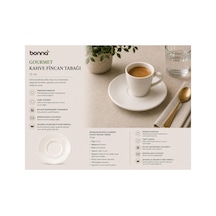 Tr Bonna Gourmet Kahve Fincan Tabağı 13 Cm - Dayanıklı Premium Porselen Sunum Altlığı Diğer