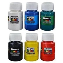 Nova Color Akrilik Boya Sise 6 Renk X 17 Ml Akrilik Boya