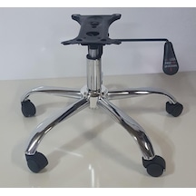 Kamusalmarket Krom Yıldız Ayak+Teker+Krom Piston 80 Lik+Tek Kollu Mekanizma