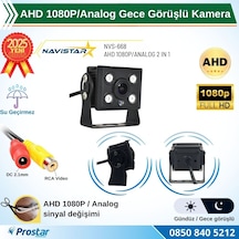 Ahd 1080p/analog Orta Boy Gece Görüşlü Rca Av Soketli Kamyon Tır Otobüs Kamerası