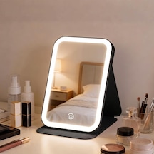Led Işıklı Katlanabilir Makyaj Aynası - 3 Renk Işık Modlu, Dokunmatik Ve Ayarlanabilir Parlaklık Kısılabilir Genel 56874637