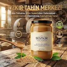 Bozkır Tahin Merkezi Yerli Ata Tohumu Altın Susam Su Değirmeni Tahini Çifte Kavrulmuş 600 G