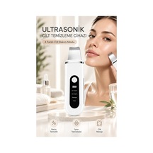 Robeve Auhma Ahb-13 Ultrasonik Cilt Temizleme Ve Yüz Bakım Cihazı 4 Modlu Iyon Teknolojili Cilt Spatulası, Siyah Nokta Ve Gözenek Temizleyici, Masaj Modu, Yüz Masaj Aleti Spatula Yüz Temizleme