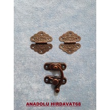 Yonca Dekoratif Mini Tavla Menteşe ve Klips Antik Renk N11.258