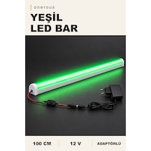 Onerous 100 Cm 12v Yeşil Led Bar, Anahtarlı, Adaptörlü