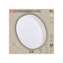 Ct-5665x-plus Sıvaüstü Led Panel Ayarlanabilir Spot 1adet - 55 W Gün Işığı