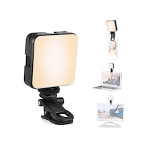 Andoer W64 Mini Klipsli Cep Telefonu Led Video Işığı Siyah Siyah