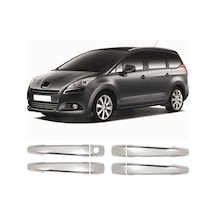 Peugeot 5008 Uyumlu 2010-2016 Krom Kapı Kolu 4 Kapı Paslanmaz Çelik