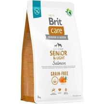 Brit Care Senior & Light Skin & Coat Somonlu Tahılsız Yaşlı Köpek Maması 3 KG