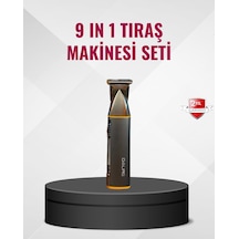 9 U 1 Arada Çoklu Bakım Tıraş Seti Profesyonel Saç Sakal Kesme - Lisinya