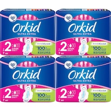 Orkid Ultra Extra Koruma Hijyenik Ped Uzun 4 x 7'li