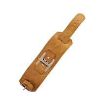 Newface Apple Watch 42mm Nl17 Deri Kordon - Taba Açık Mor