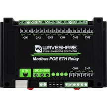 8 Kanallı Ethernet Röle Modülü - Modbus Rtumodbus Tcp Protokolü- Poe Ethernet Port