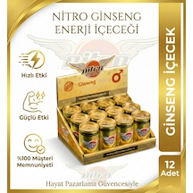 Nitro Ginseng +18 Performans Enerji Içeceği - 12 Adet Gizli Gönderim