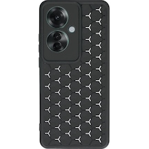 Uryport Oppo Reno 11f Kılıf Petek Silikon Kapak - Siyah