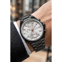 Ferrucci Fc60842 İnce Bilekli Erkeklere Özel Kasa Çap 43mm Fonksiyonlu Çelik Kordon&kasa Erkek Kol Saati Siyah