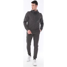Erkek Scuba Fermuarlı Sweat Takım Antrasit