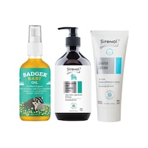 Badger Bebek Yağı 118 ML + Sirenol Organik Pişik Kremi 87 ML + Bebek Şampuanı 400 ML