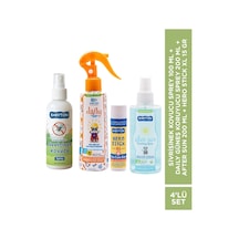 Set 4'lü Sivrisinek Kovucu Sprey 100 Ml+daily Güneş Koruyucu Sprey 200 Ml+after Sun 200ml+hero Stick