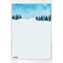 A5 Mevsim Bloknot Çizgisiz Defter - 50 Yaprak - Memopad - Notepad - Not Defteri - Not Kağıdı Çok Renkli Çok Renkli