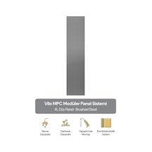 Vilo Mpc Xl Düz Duvar Paneli Brushed Steel 265cm Yapıştırmalı Montaj - Neme Ve Darbeye Dayanıklı