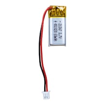 Powermaster 3.7 Volt 60 Mah Lityum Polimer Şarjlı Pil 4x10x20 Mm Akıllı Saat Kulaklık Pili