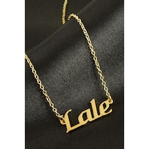 Ilkeshop Lale İsimli Kolye -sarı altın