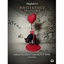 Aşktan Havalara Uçan Kedicik Biblo 15cm