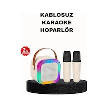 Znv Zenvia Mey İthalat Karaoke Hoparlör Taşınabilir Çift Mikrofonlu Ve Led Işıklı Bluetooth 5.0 Znv2025 Cmn