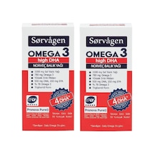 Omega 3 High Dha Saf Norveç Balık Yağı, 50 Kapsül, 1000 Mg - 2 Adet
