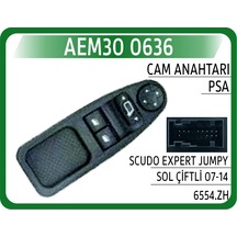 Aem Cam Anahtarı Scudo Expert Jumpy Sol Çiftli 07- Aem30 0636 6554zh