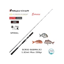 Major Craft Crostage Survive Scrxj-b60mh/ej 1.83mt Max 250gr S2p Tetikli Jigging Kamış