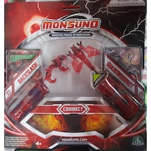 Monsuno 2 Karekterli Backslash Vs Shadowhornet Tüp ve Kartlar