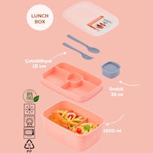 Porsima 3199 Sosluklu 2 Katlı Beslenme Çantası Lunch Box Somon