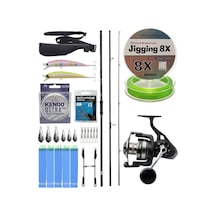 Yekoutdoor Yüksek Performans Okuma Ceymar Surf 4,30 M 100-250 Gr 3 Parça Surf Kamışı&savage Gear Sgs8 8000 Fd 8+1bb Olta Makinesi 1 Adet